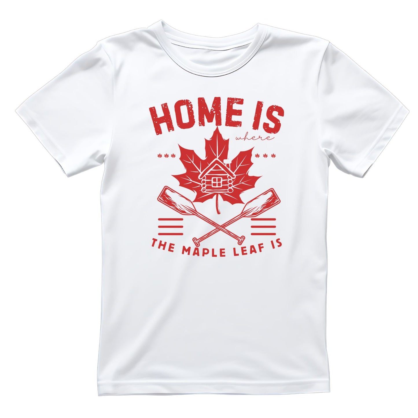 Home Is Where The Maple Leaf Is T-Shirt | July 1st Graphic Tee | Canada Day Shirt