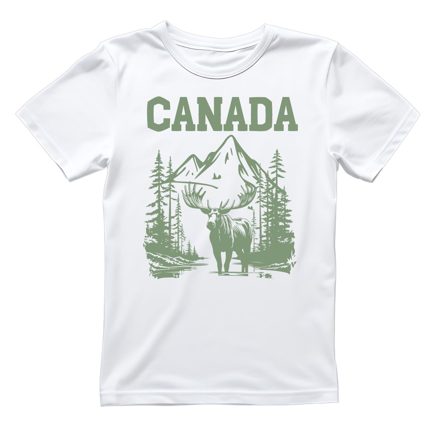 CANADA moose Mountains T-Shirt | July 1st Graphic Tee | Canada Day Shirt