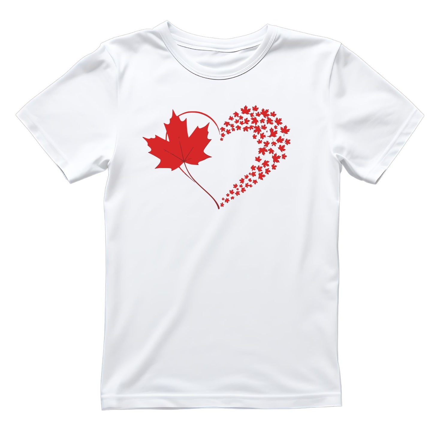 Heart & Maple Leaf T-Shirt | July 1st Graphic Tee | Canada Day Shirt