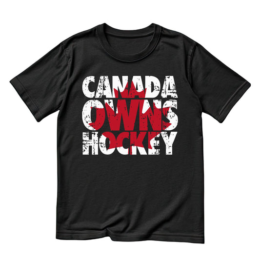 Canada Owns Hockey T-Shirt | July 1st Graphic Tee | Canada Day Shirt