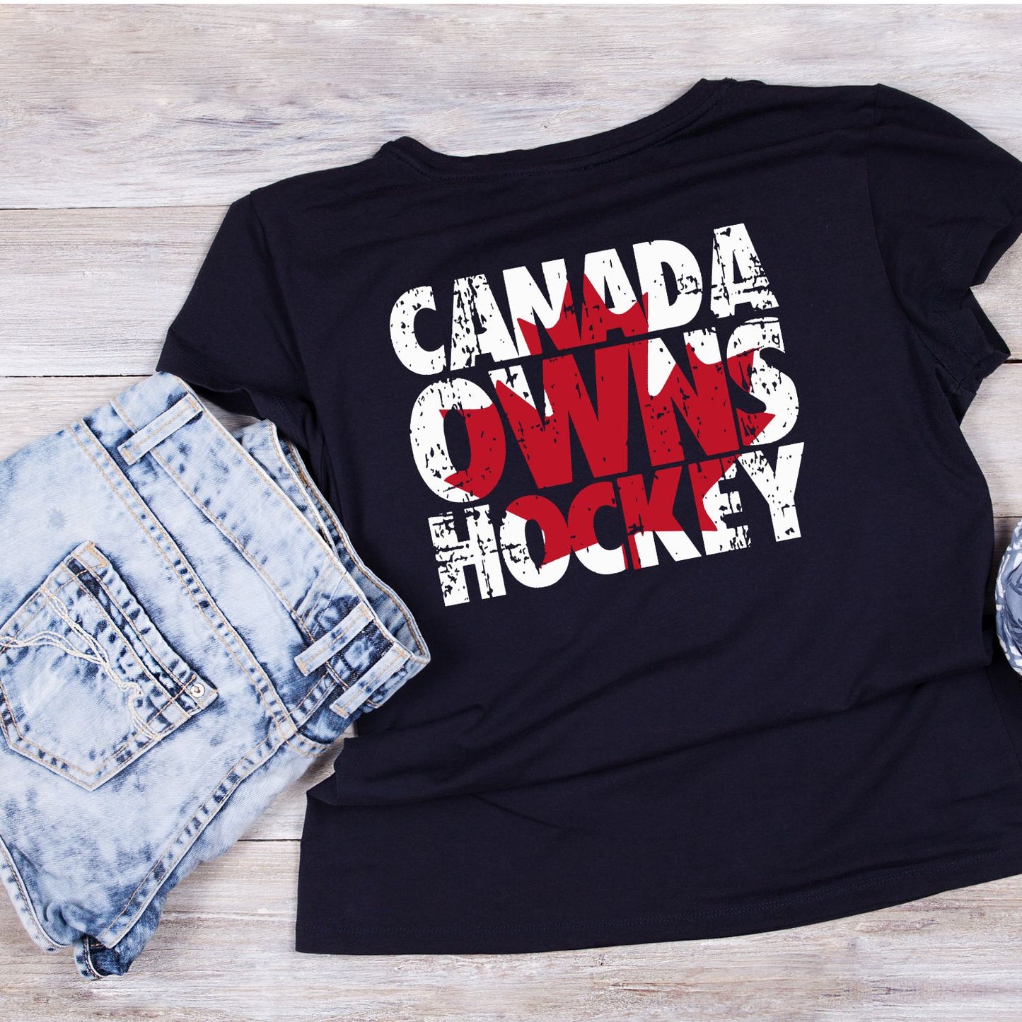 Canada Owns Hockey T-Shirt | July 1st Graphic Tee | Canada Day Shirt