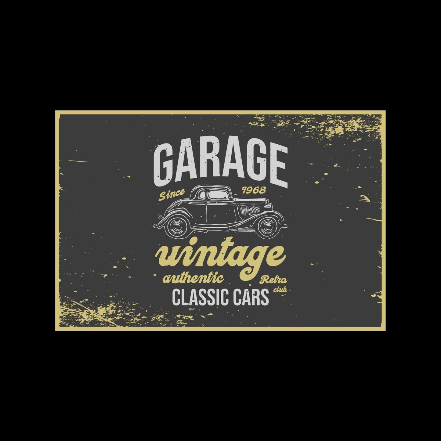 Cars Since 1968 Vintage Authentic Club Classic Cars T-shirt |  Cars | Mechanic | Mens