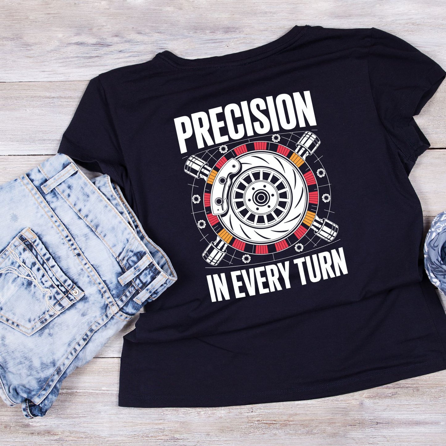 Precision In Every Turn T-Shirt | Cars | Mechanic | Mens