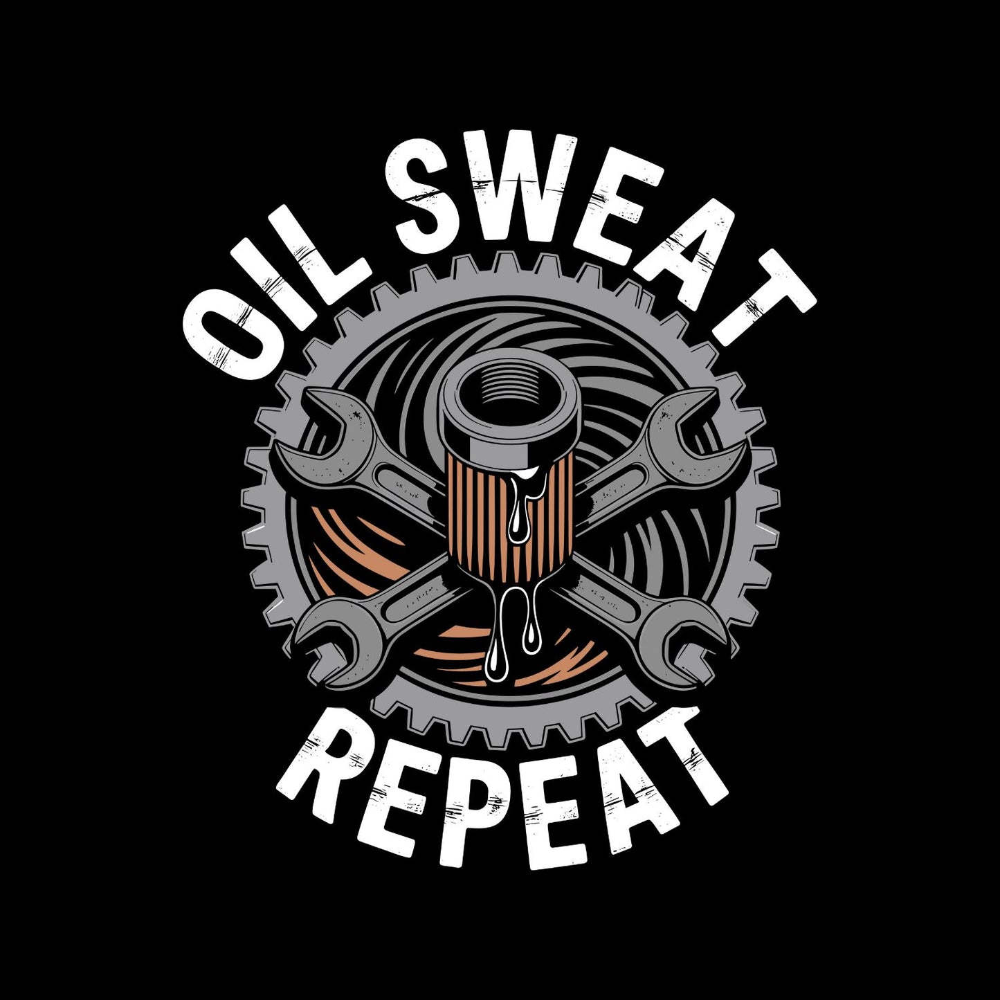 Oil Sweat Repeat T-Shirt | Cars | Mechanic | Mens