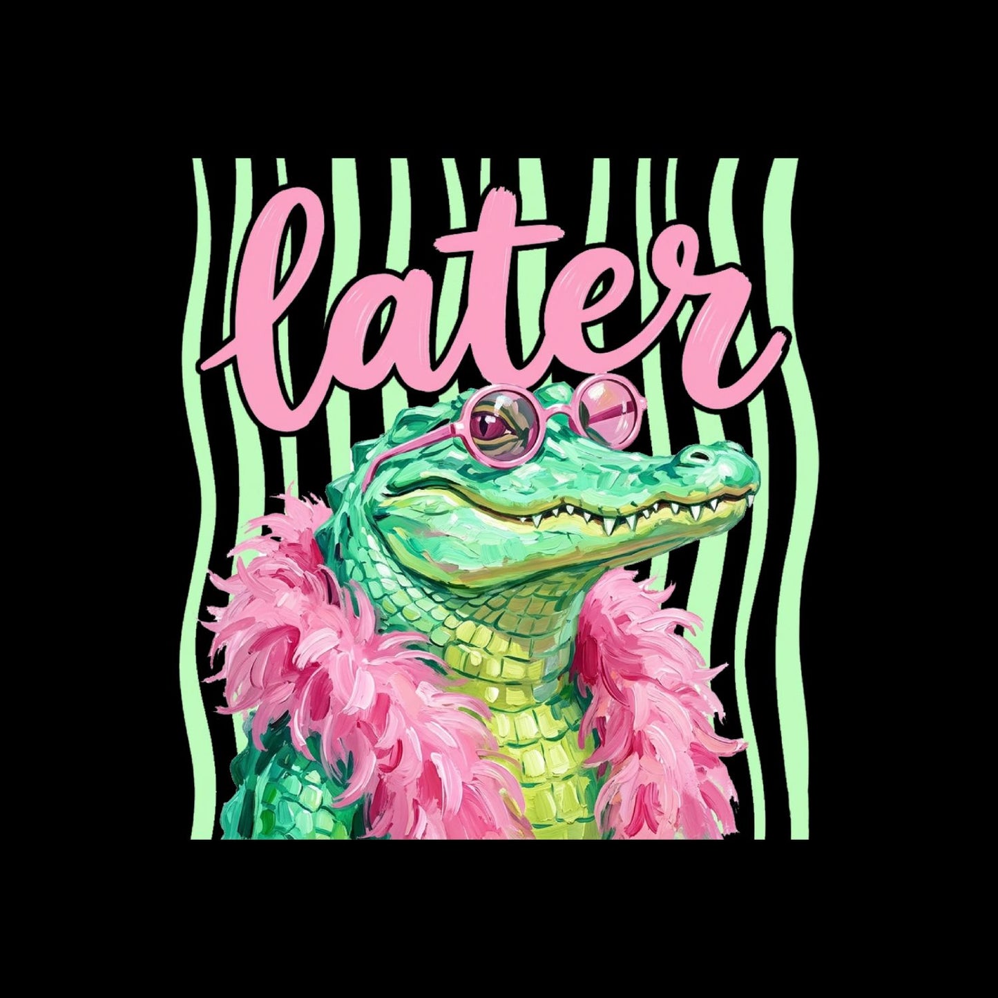 Later Alligator Boa T-Shirt | Summer Graphic Tee | Beach Shirt