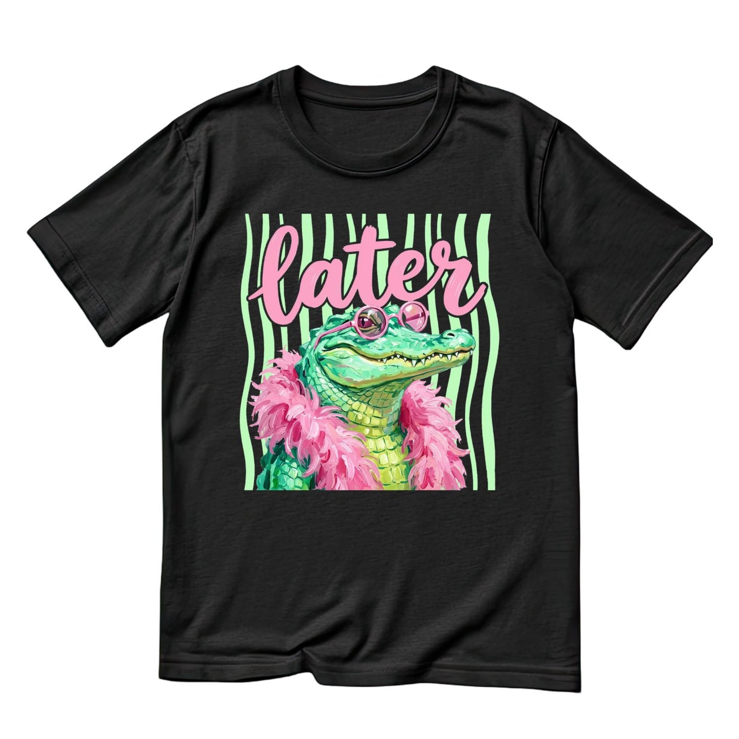 Later Alligator Boa T-Shirt | Summer Graphic Tee | Beach Shirt