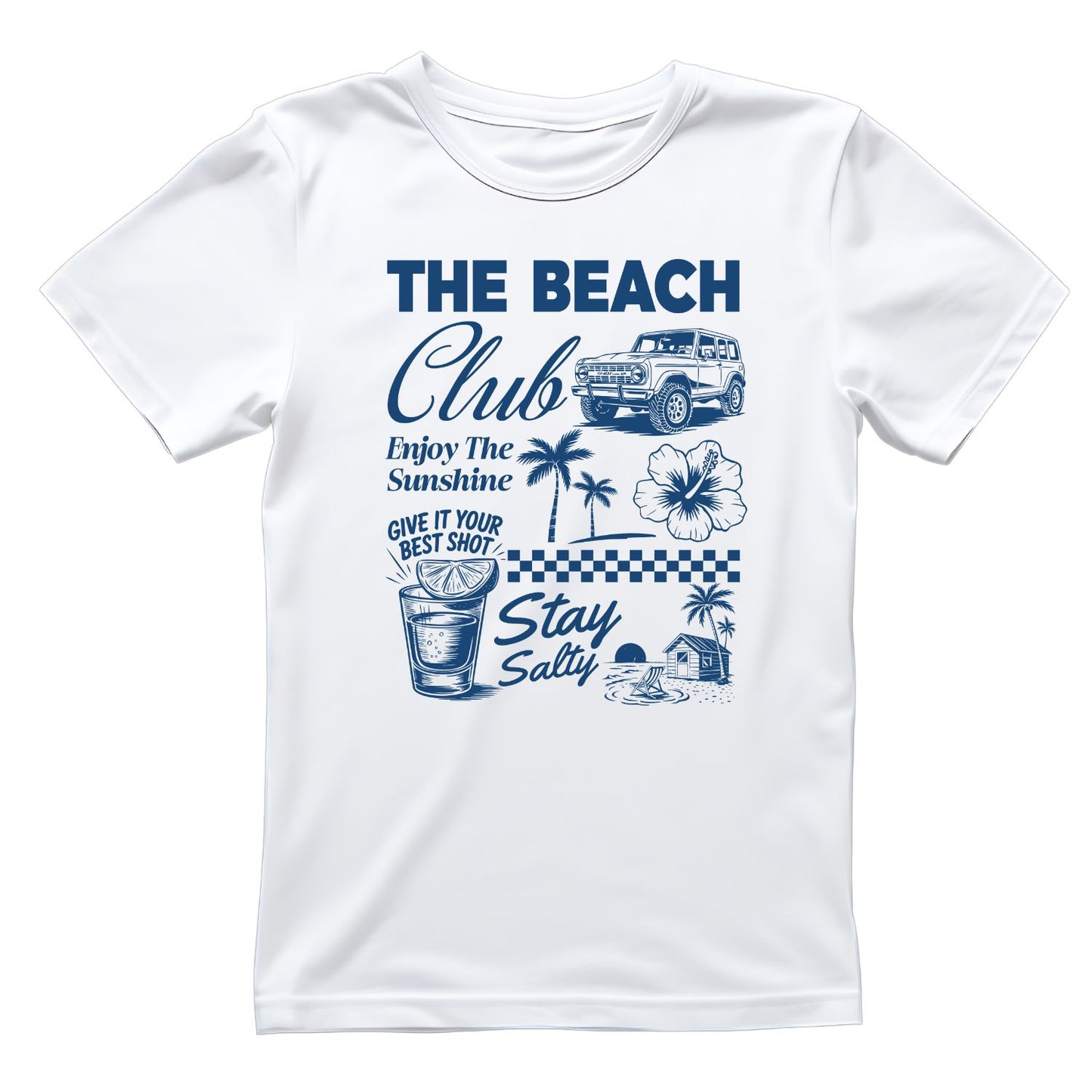 The Beach Club Stay Salty T-Shirt | Summer Graphic Tee | Beach Shirt