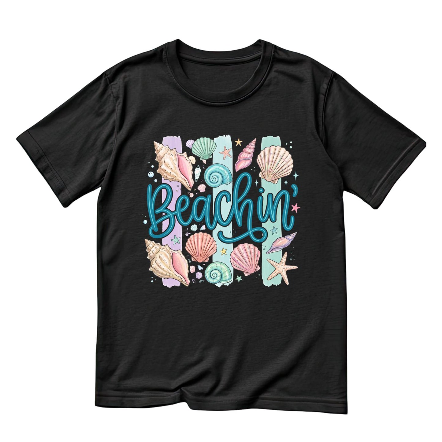 Beachin’ Seashells T-Shirt | Summer Graphic Tee | Beach Shirt