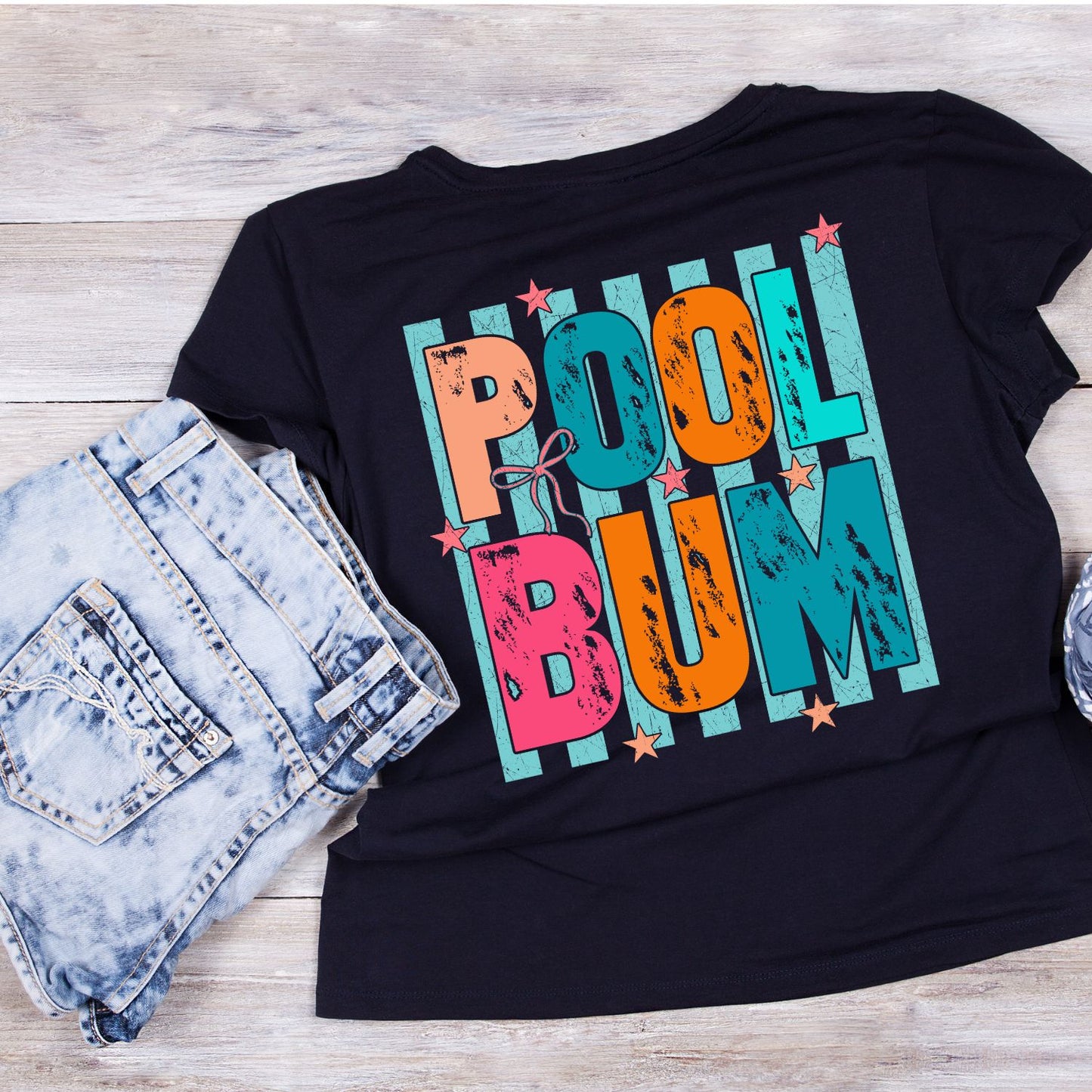 Pool Bum T-Shirt | Summer Graphic Tee | Beach Shirt