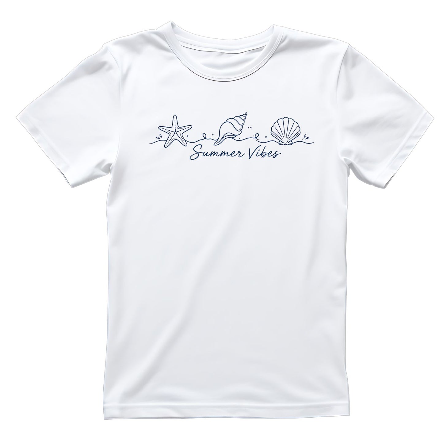 Summer Vibes Seashells T-Shirt | Summer Graphic Tee | Beach Shirt
