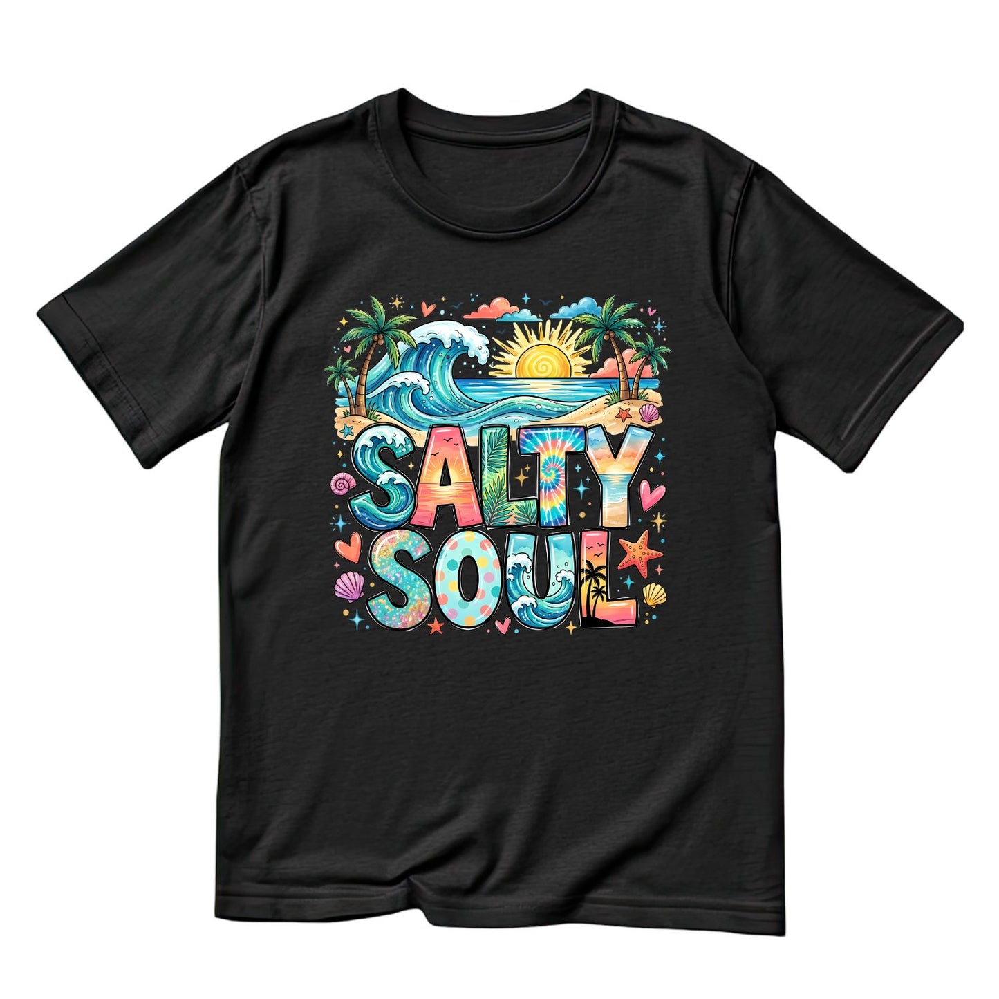 Salty Soul Beach T-Shirt | Summer Graphic Tee | Beach Shirt