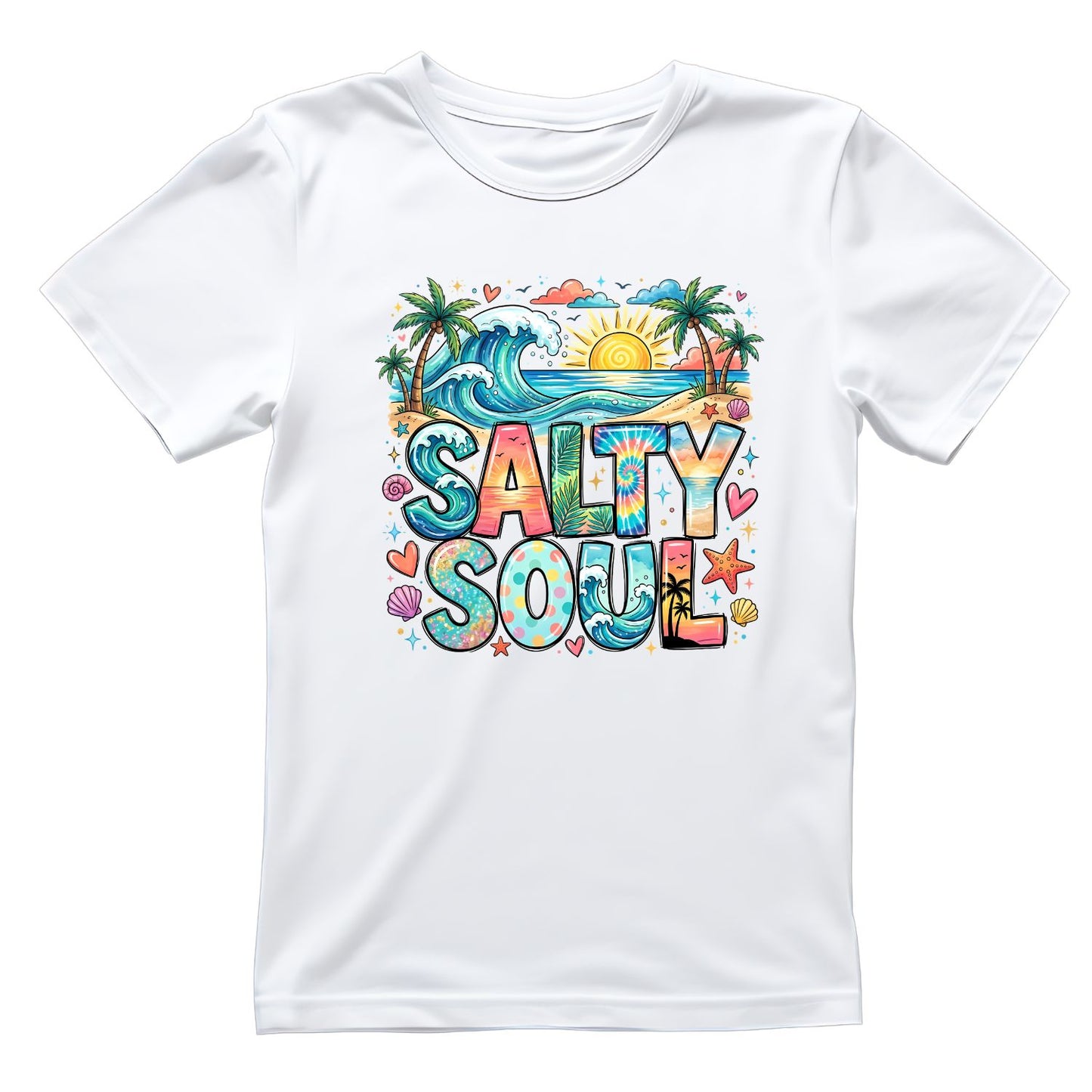 Salty Soul Beach T-Shirt | Summer Graphic Tee | Beach Shirt
