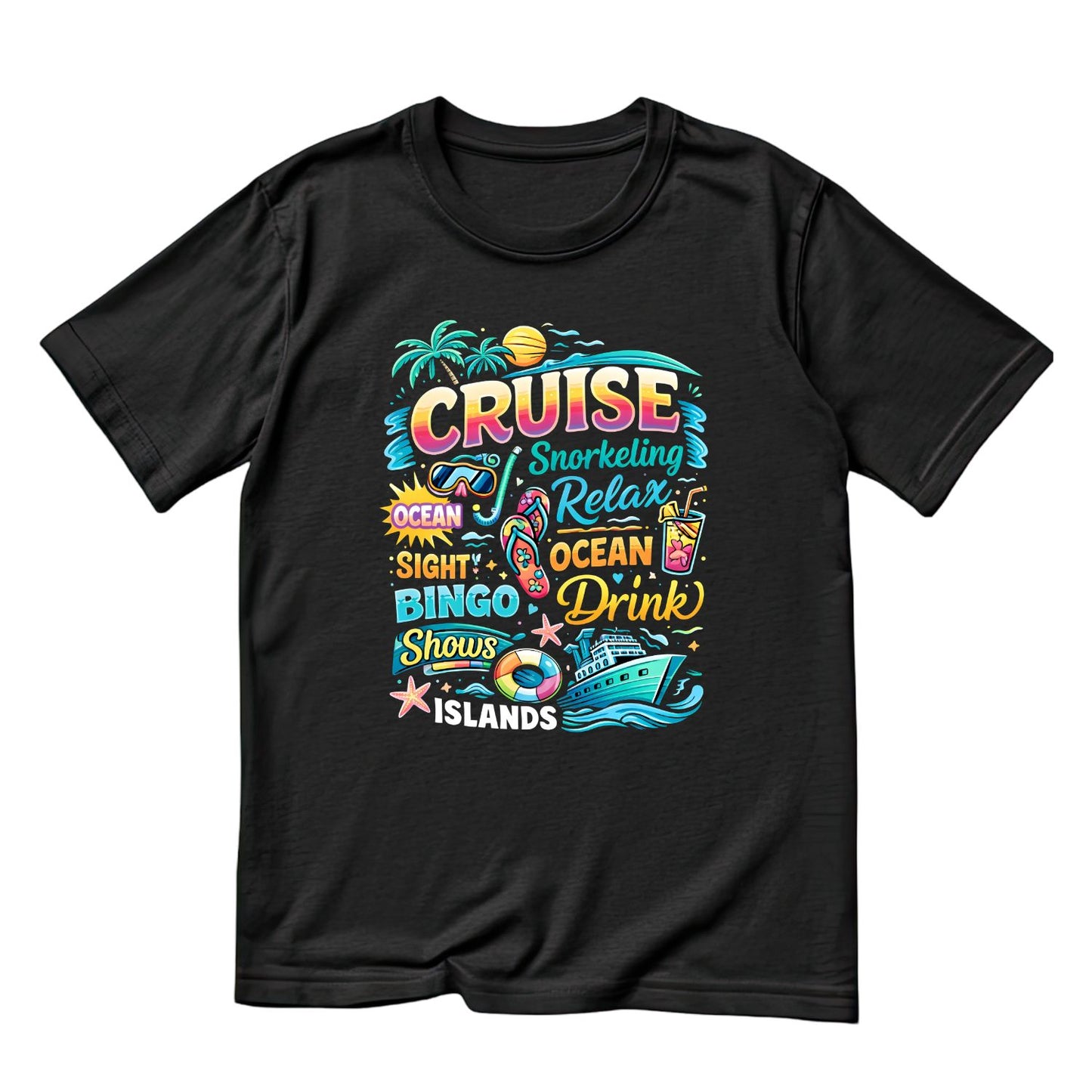 Cruise Snorkelling Relax T-Shirt | Summer Graphic Tee | Beach Shirt