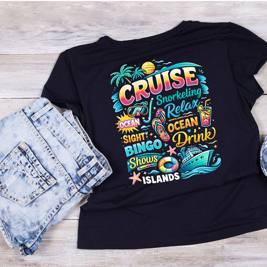 Cruise Snorkelling Relax T-Shirt | Summer Graphic Tee | Beach Shirt