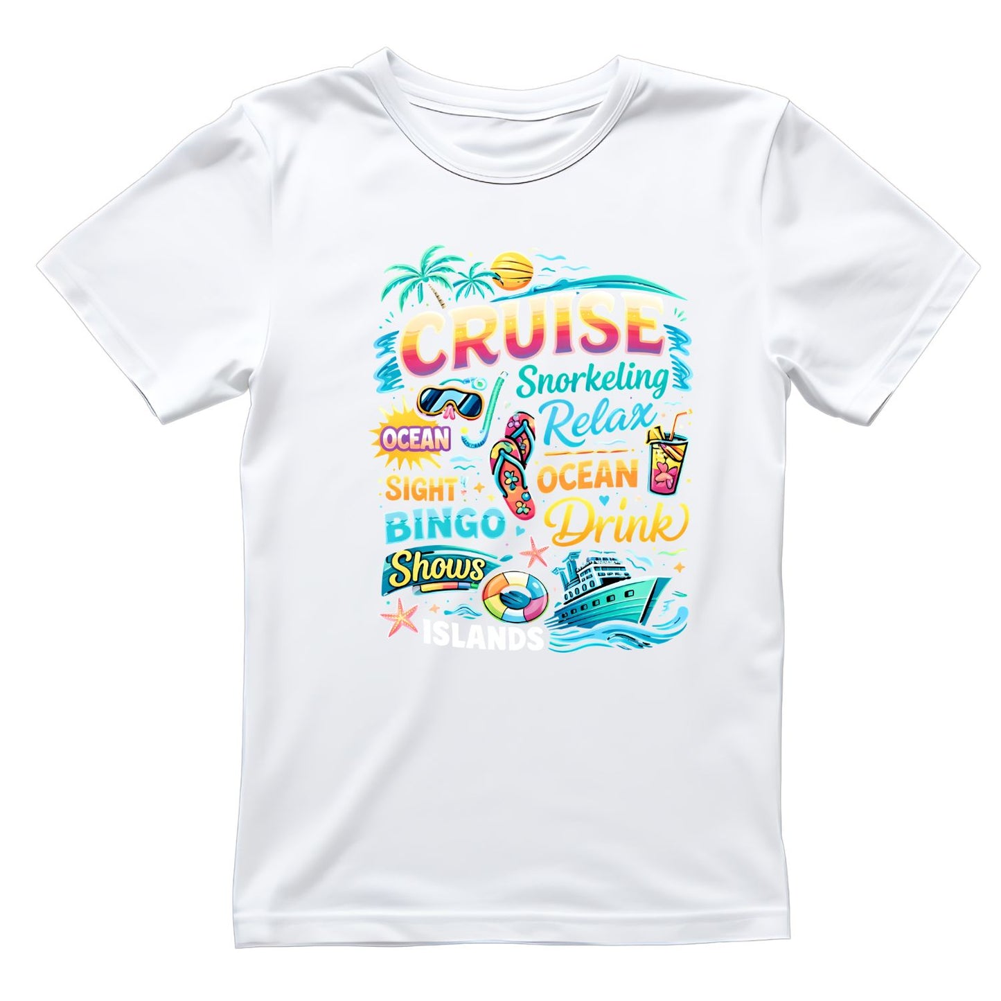 Cruise Snorkelling Relax T-Shirt | Summer Graphic Tee | Beach Shirt