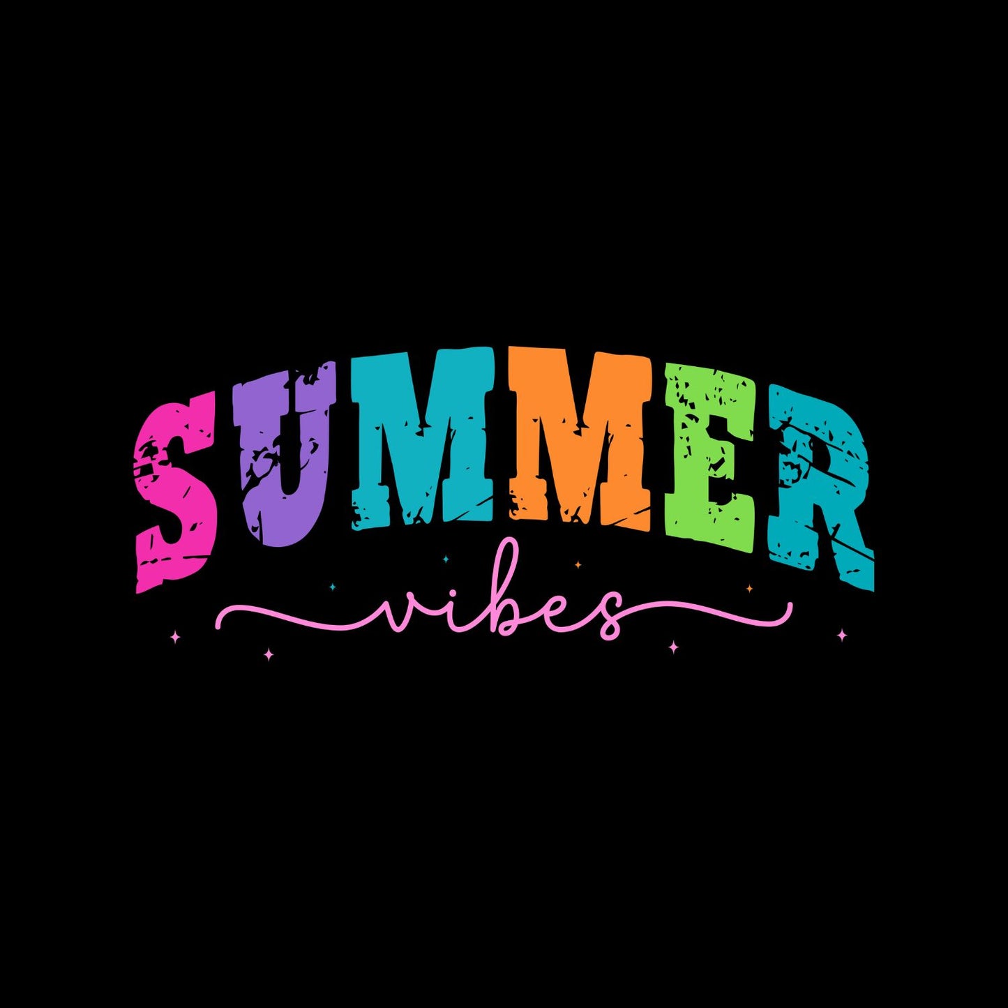 Summer Vibes Varsity Style T-Shirt | Summer Graphic Tee | Beach Shirt