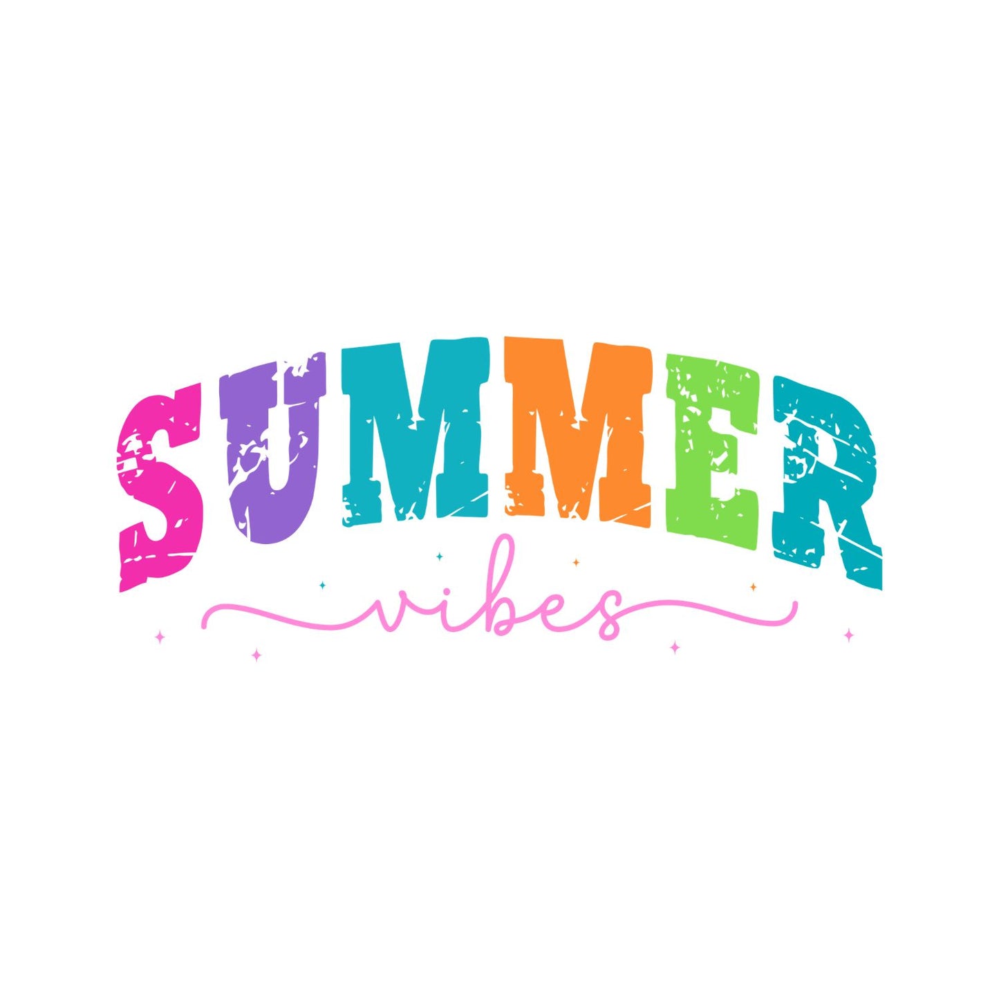Summer Vibes Varsity Style T-Shirt | Summer Graphic Tee | Beach Shirt