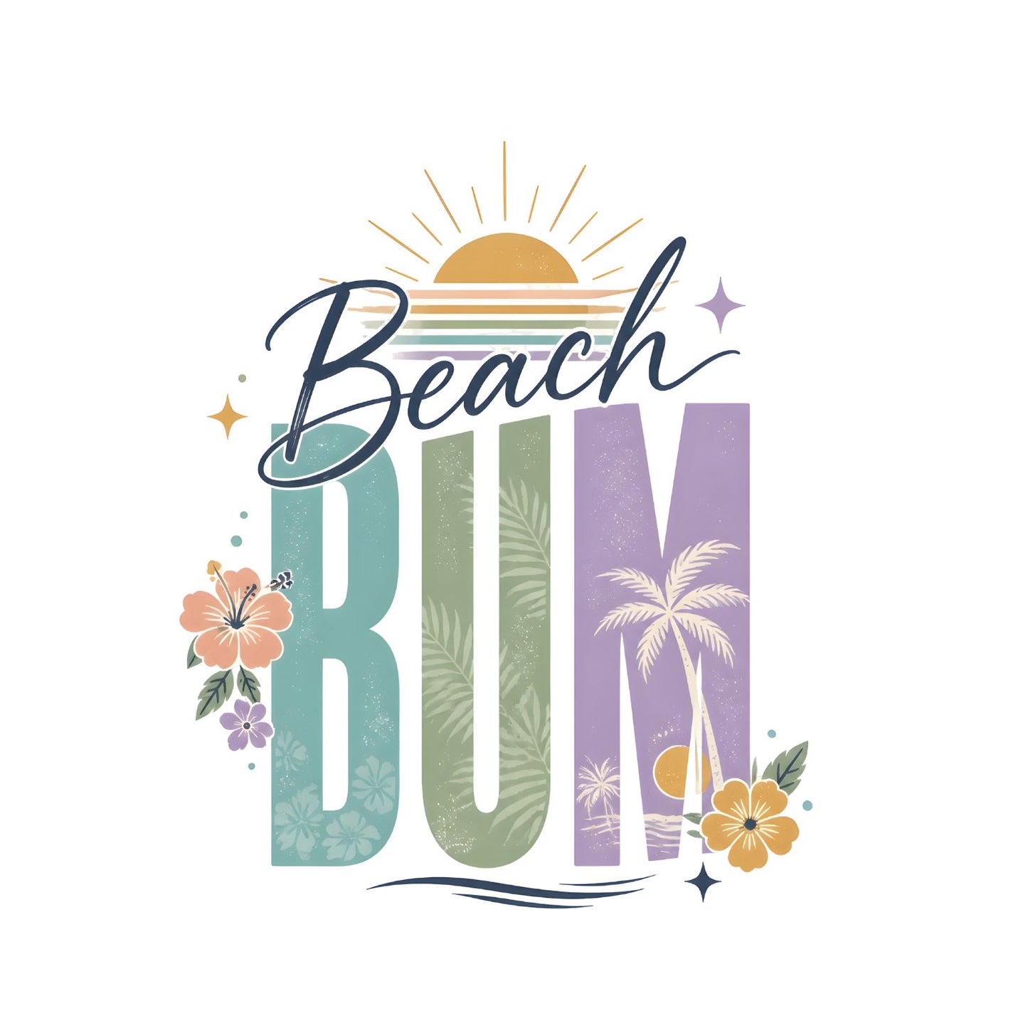 Beach Bum T-Shirt | Summer Graphic Tee | Beach Shirt