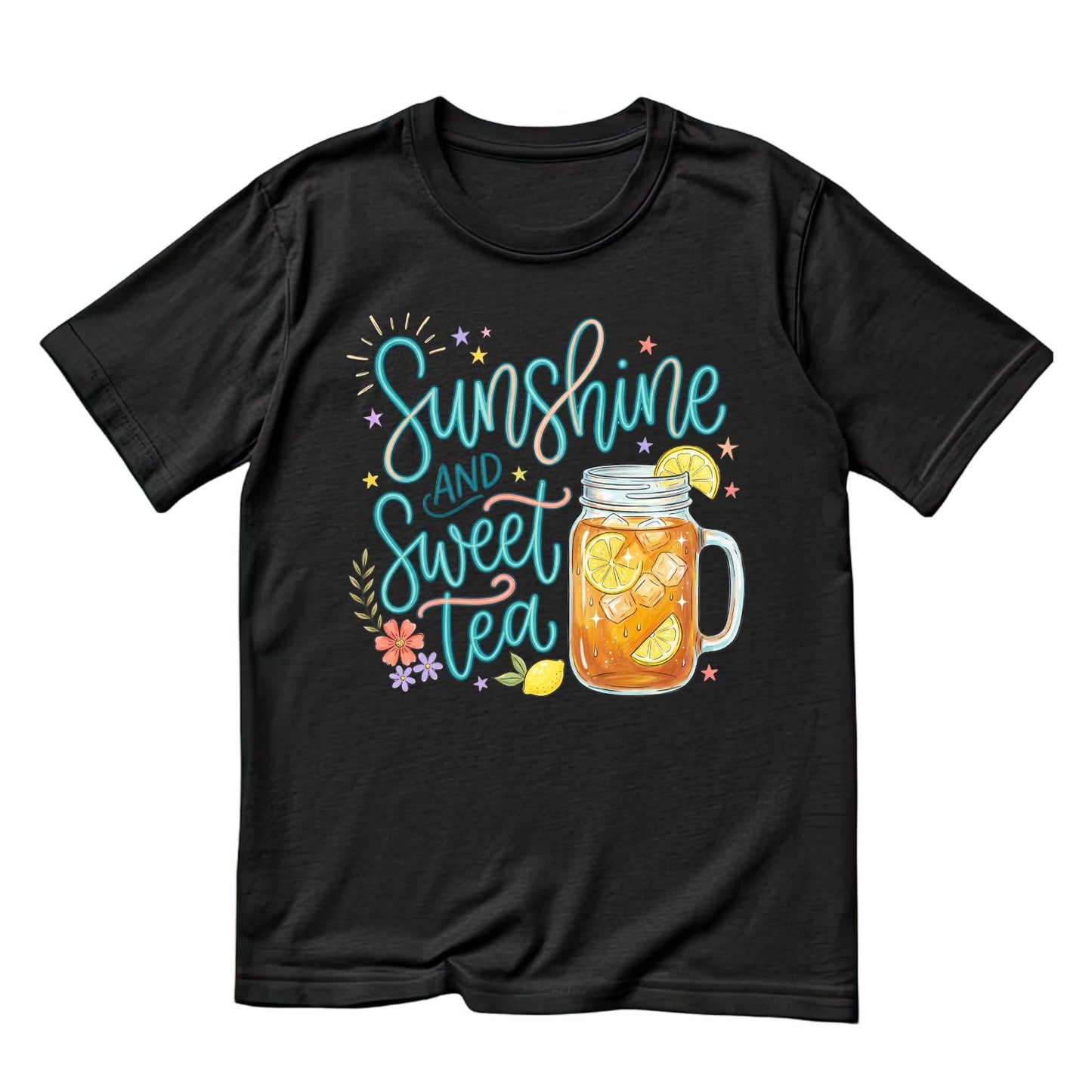 Sunshine And Sweet Tea T-Shirt | Summer Graphic Tee | Beach Shirt