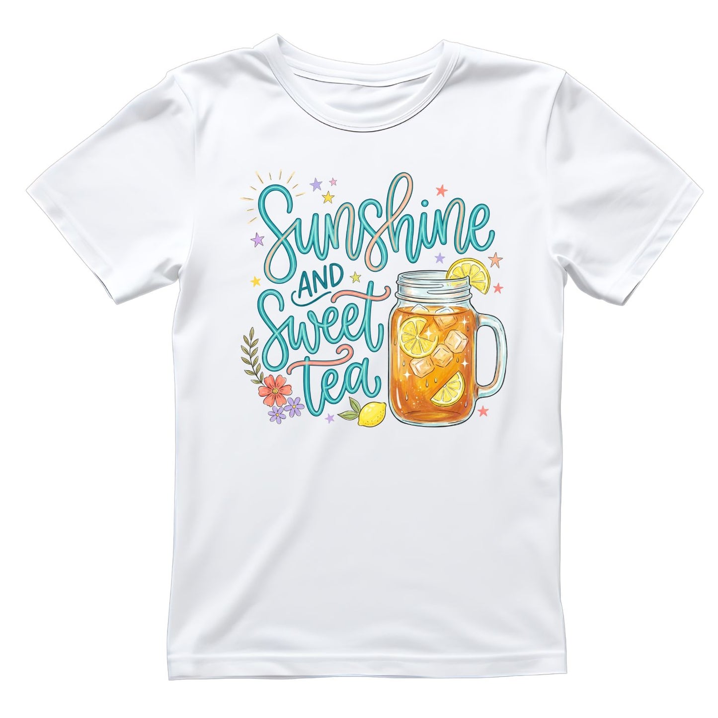 Sunshine And Sweet Tea T-Shirt | Summer Graphic Tee | Beach Shirt