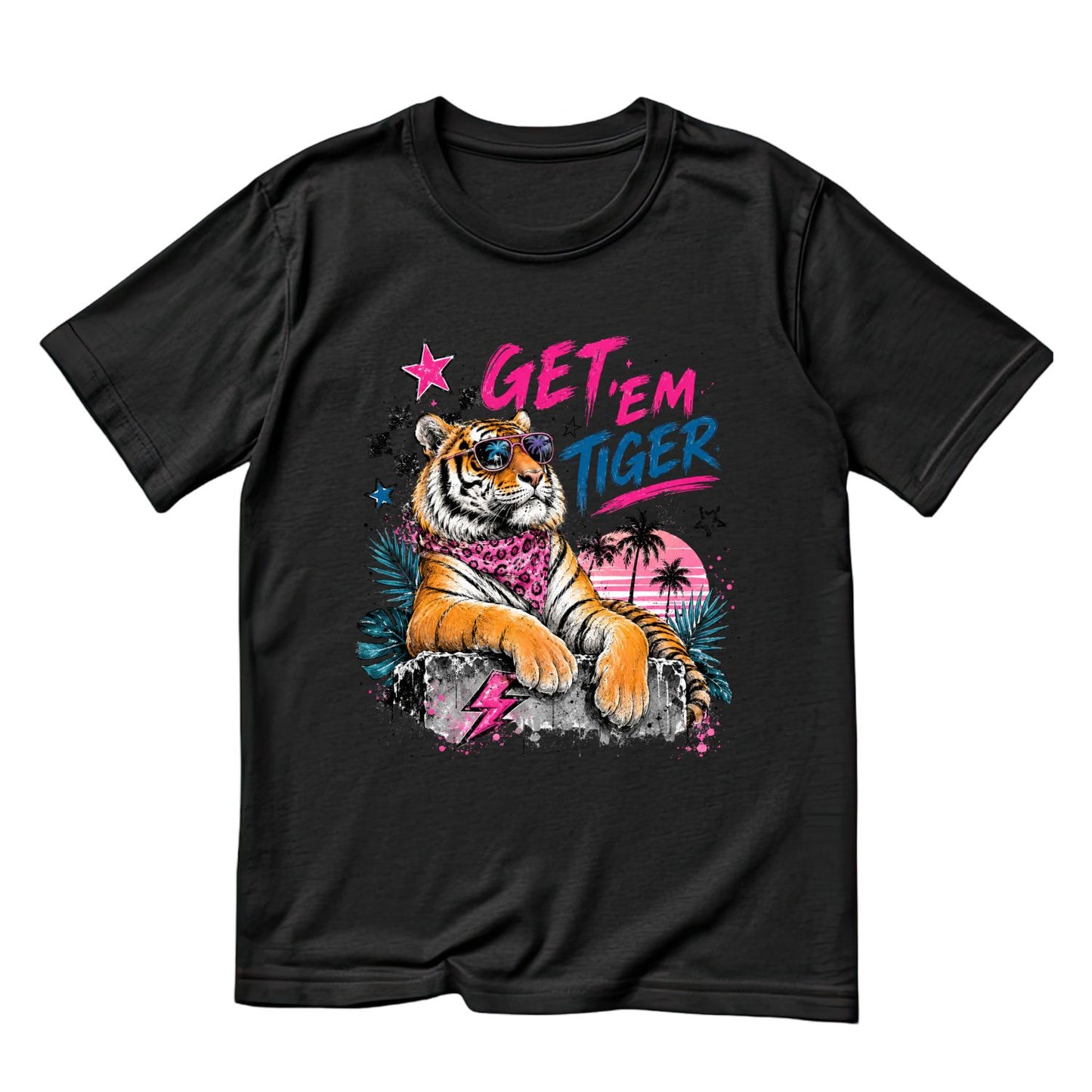 Get ‘em Tiger T-Shirt | Summer Graphic Tee | Beach Shirt
