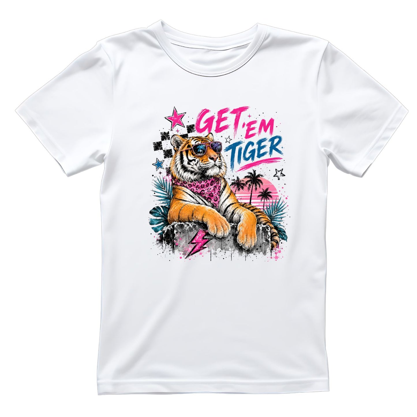 Get ‘em Tiger T-Shirt | Summer Graphic Tee | Beach Shirt