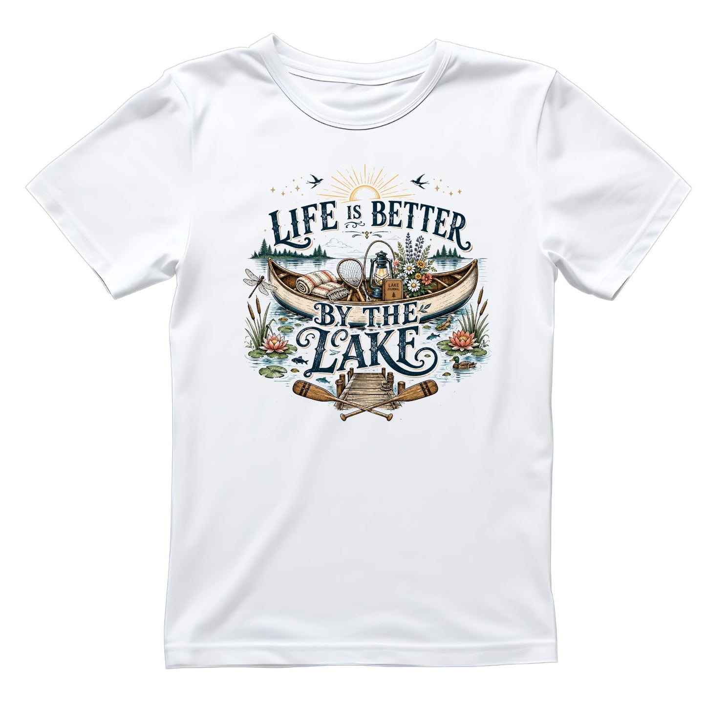 Life Is Better By The Lake T-Shirt | Summer Graphic Tee | Beach Shirt
