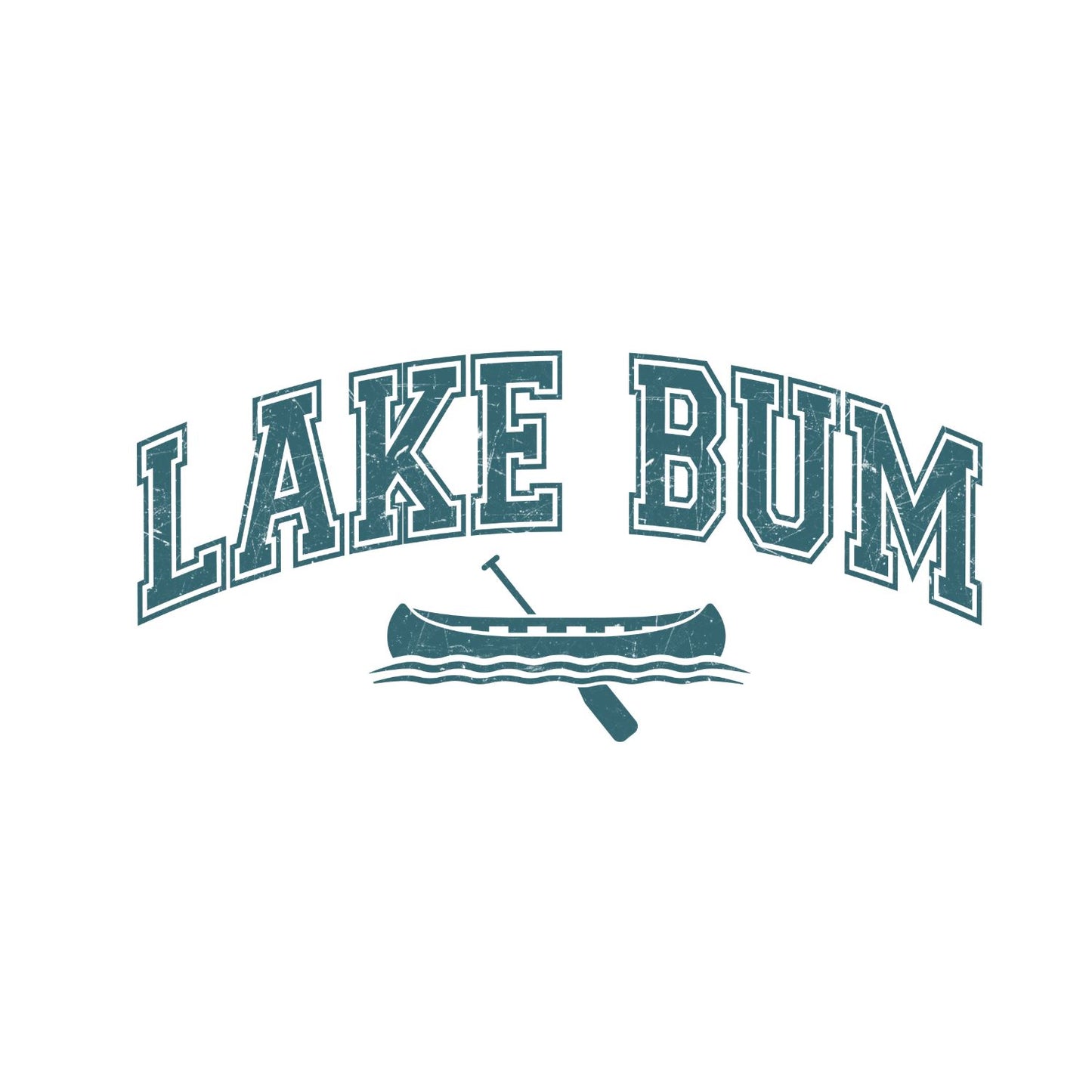 Lake Bum Canoe T-Shirt | Summer Graphic Tee | Beach Shirt