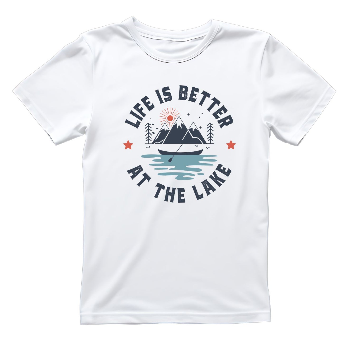 Life Is Better At The Lake Mountains T-Shirt | Summer Graphic Tee | Beach Shirt