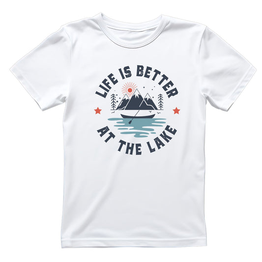 Life Is Better At The Lake Mountains T-Shirt | Summer Graphic Tee | Beach Shirt