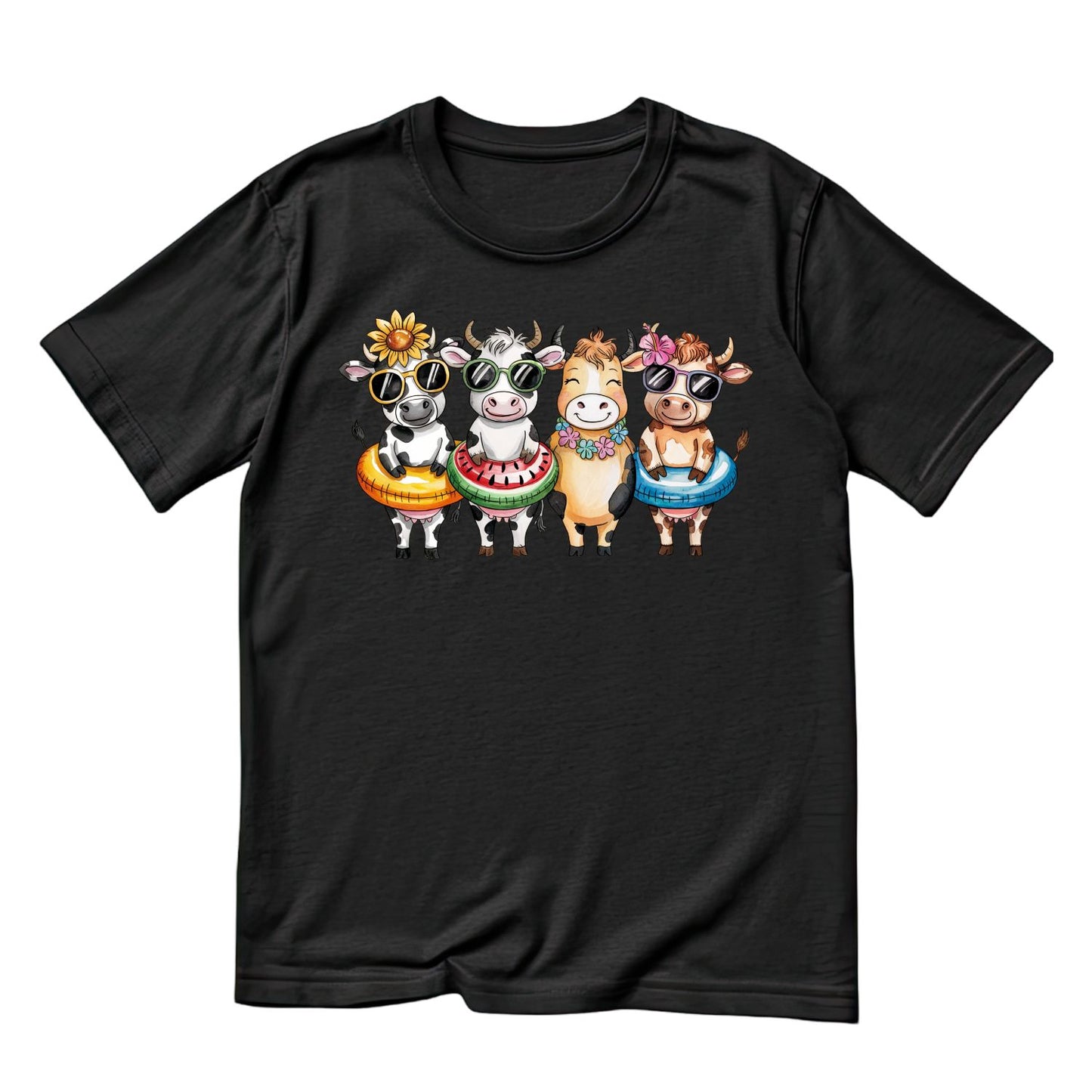 Summer Cows Heading To The Beach T-Shirt | Summer Graphic Tee | Beach Shirt