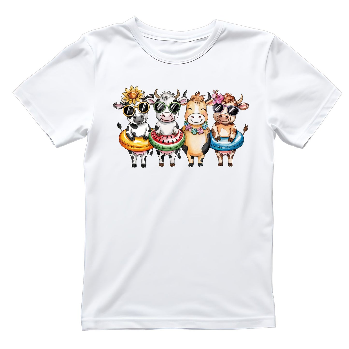 Summer Cows Heading To The Beach T-Shirt | Summer Graphic Tee | Beach Shirt