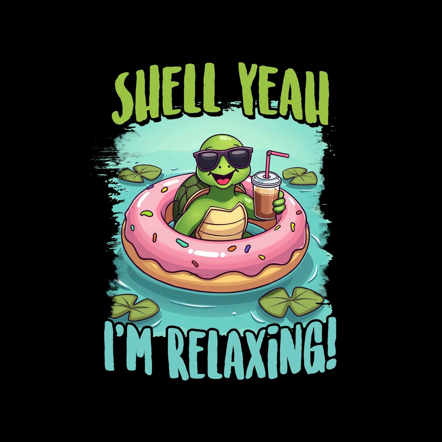 Shell Yeah I’m Relaxing Turtle T-Shirt | Summer Graphic Tee | Beach Shirt