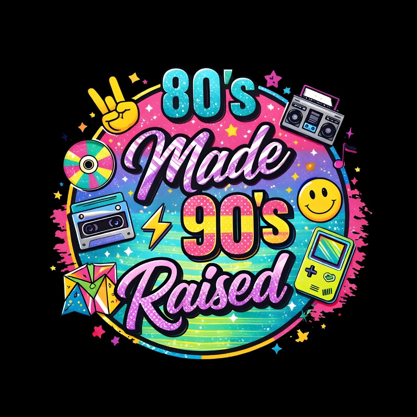 80’s Made 90’s Raised T-Shirt | Retro Graphic Tee | Vintage Shirt