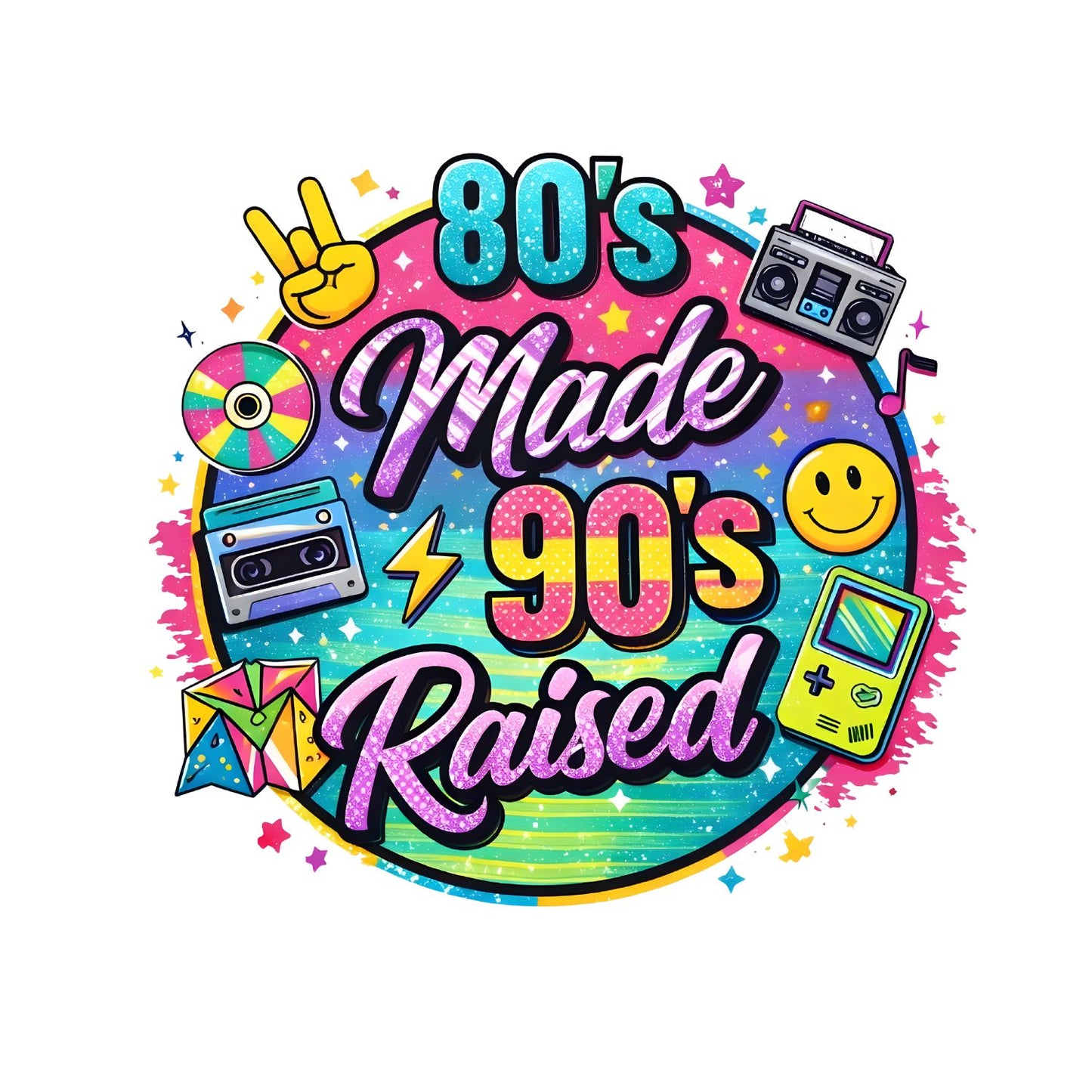 80’s Made 90’s Raised T-Shirt | Retro Graphic Tee | Vintage Shirt