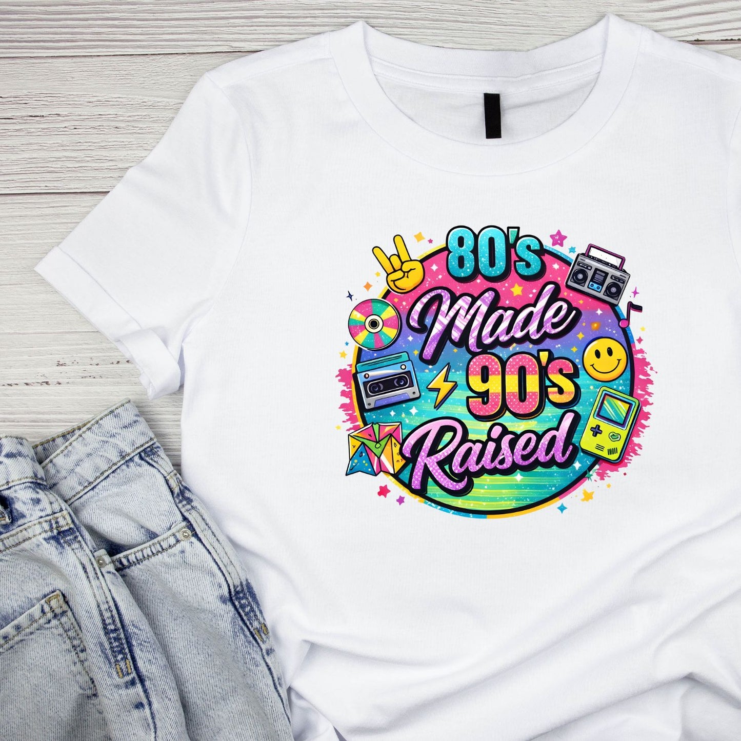 80’s Made 90’s Raised T-Shirt | Retro Graphic Tee | Vintage Shirt