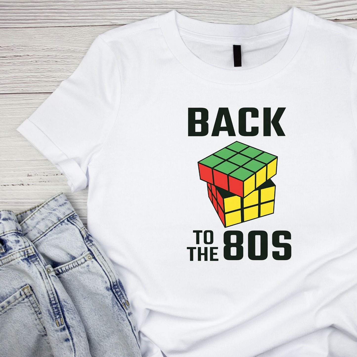 Back To The 80’s Cube T-Shirt | Retro Graphic Tee | Vintage Shirt