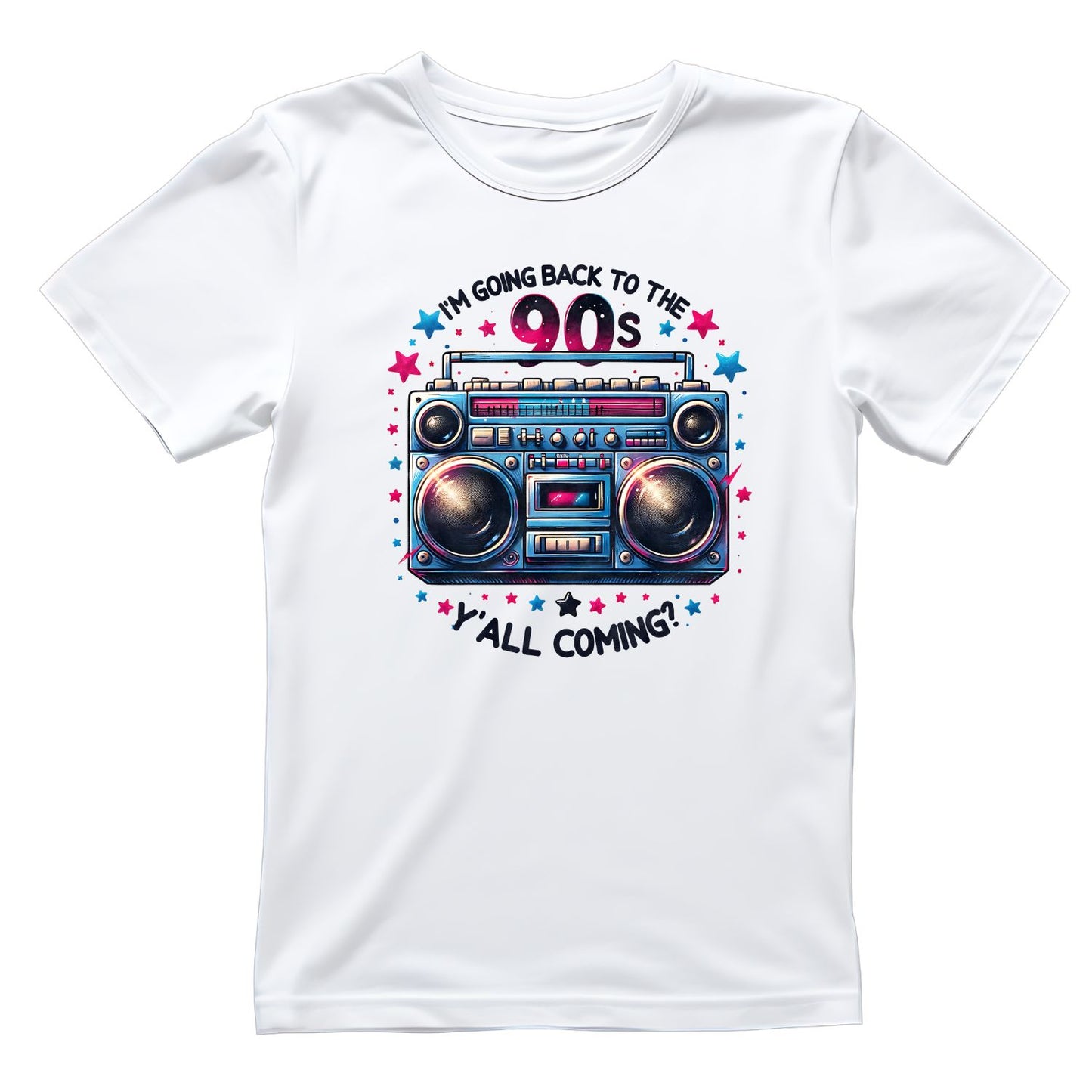 I’m Going Back To The 90’s Y’all Coming? Boombox T-Shirt | Retro Graphic Tee | Vintage Shirt
