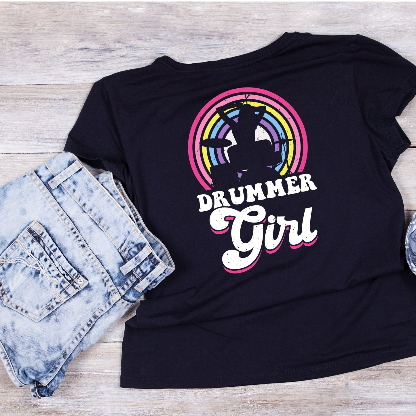 Drummer Girl T-Shirt | Gift | Drums | Music | Band | Graphic Tee