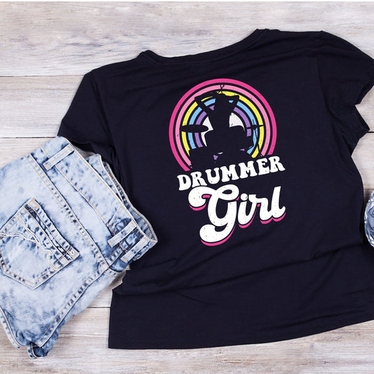 Drummer Girl T-Shirt | Gift | Drums | Music | Band | Graphic Tee