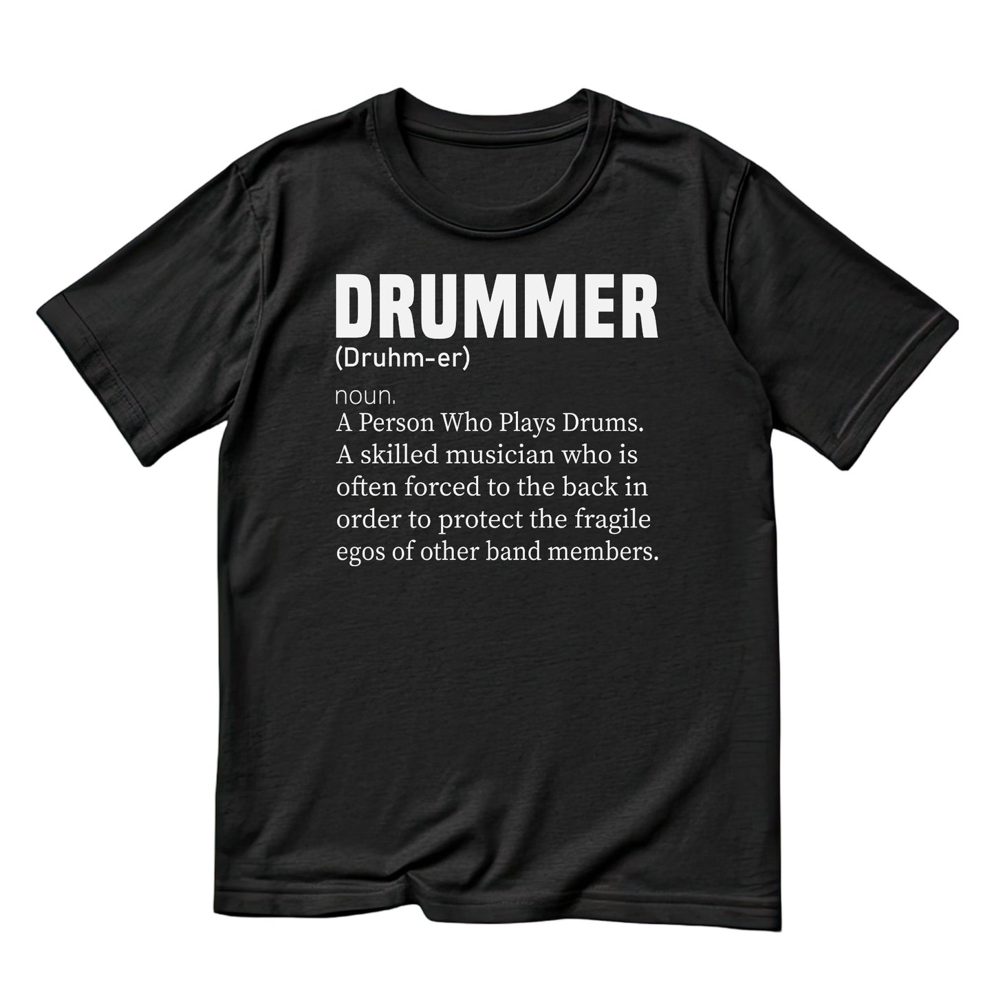 Drummer Dictionary Definition T-Shirt | Gift | Drums | Music | Band | Graphic Tee