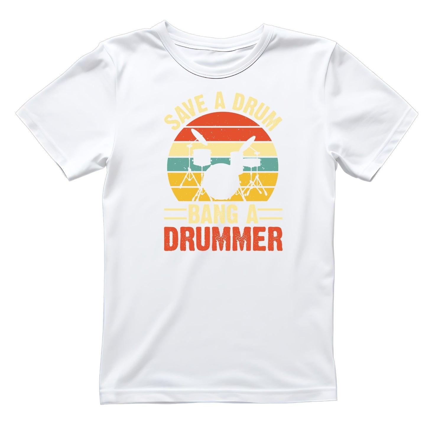 Save A Drum Bang A Drummer T-Shirt| Funny Sarcastic Joke | Music | Songs | Band| Graphic Tee