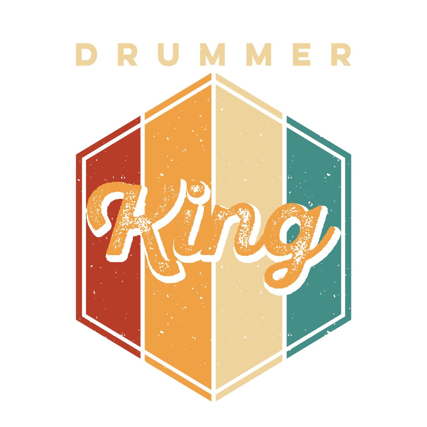 Drummer King T-Shirt| Music | Songs | Band| Graphic Tee