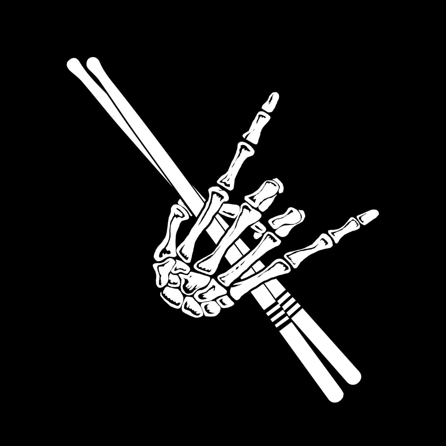 Skeleton Hand Drumsticks T-Shirt | Gift | Drums | Music | Band | Graphic Tee