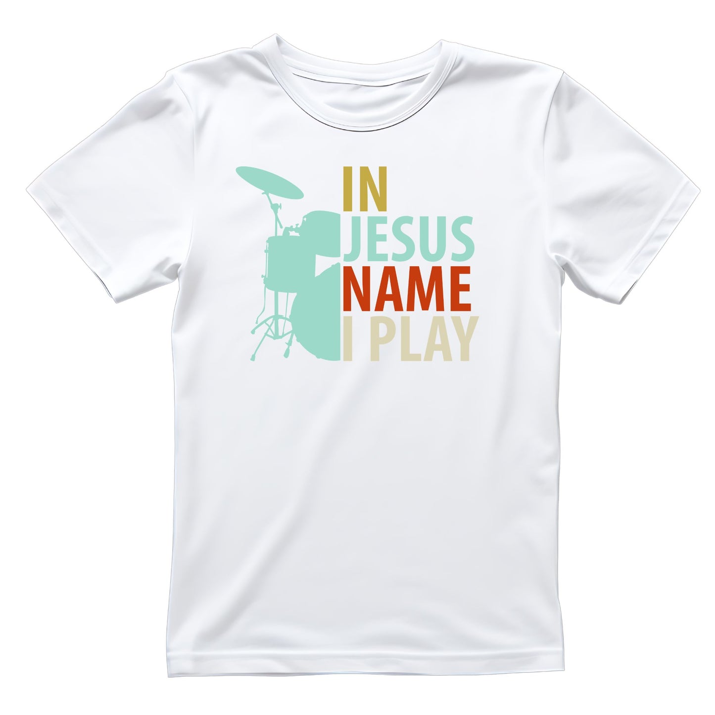 In Jesus Name I Play T-Shirt| Music | Songs | Band| Graphic Tee | Religious