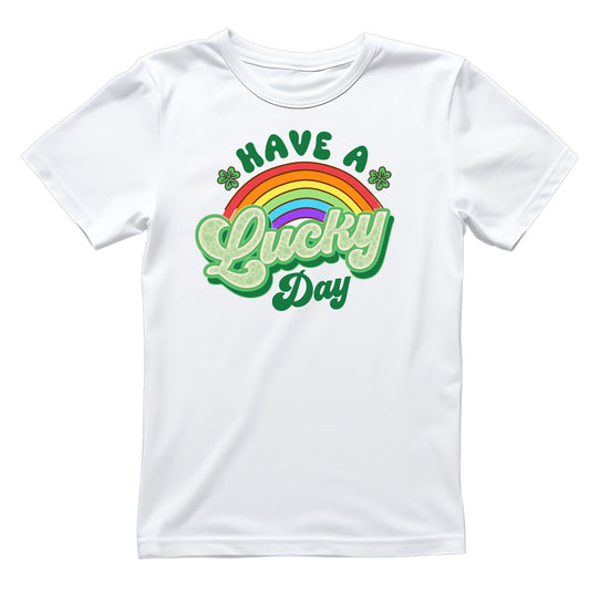 Have A Lucky Day Rainbow T-shirt | St Patrick’s Day T-shirt | Shamrock | Graphic Tee | Printed Shirt