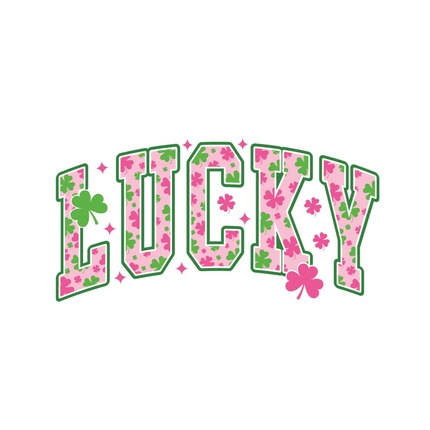 Blush Pink Lucky Clover T-shirt | St Patrick’s Day T-shirt | Shamrock | Graphic Tee | Printed Shirt