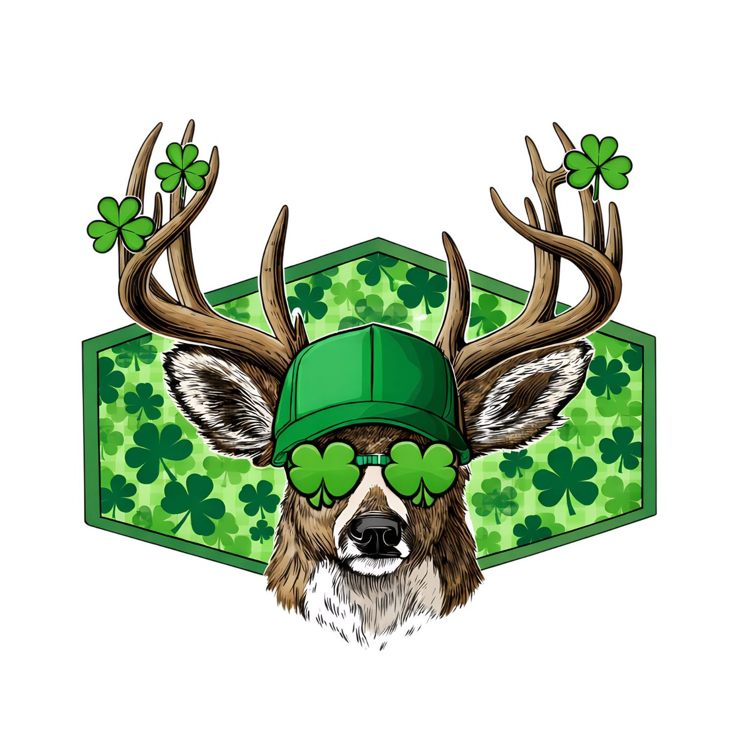 Clover King Buck Swagger T-shirt | St Patrick’s Day T-shirt | Shamrock | Graphic Tee | Printed Shirt | St. Paddy’s