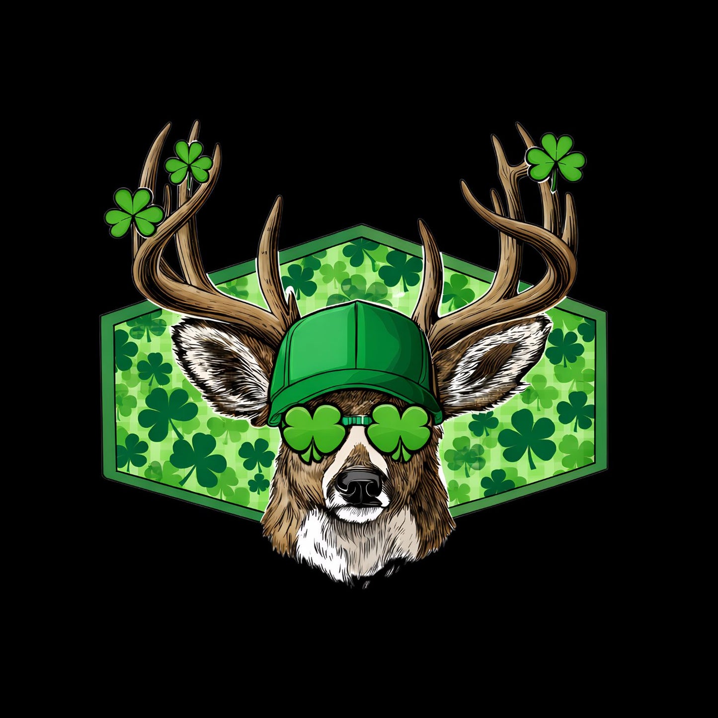 Clover King Buck Swagger T-shirt | St Patrick’s Day T-shirt | Shamrock | Graphic Tee | Printed Shirt | St. Paddy’s