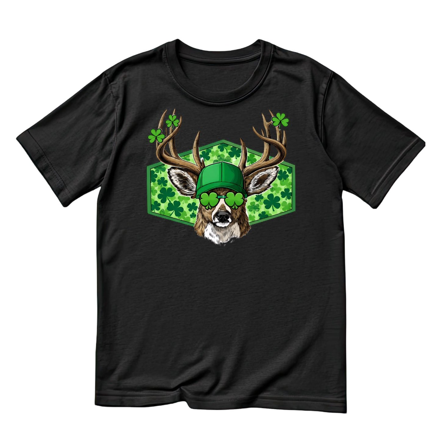 Clover King Buck Swagger T-shirt | St Patrick’s Day T-shirt | Shamrock | Graphic Tee | Printed Shirt | St. Paddy’s